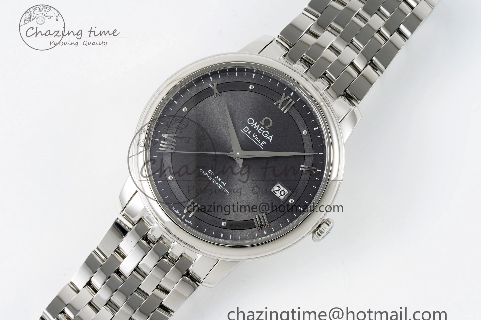 0218 Bold De Ville SS TWF 1:1 Best Edition Gray Dial on SS Bracelet MIYOTA 7840